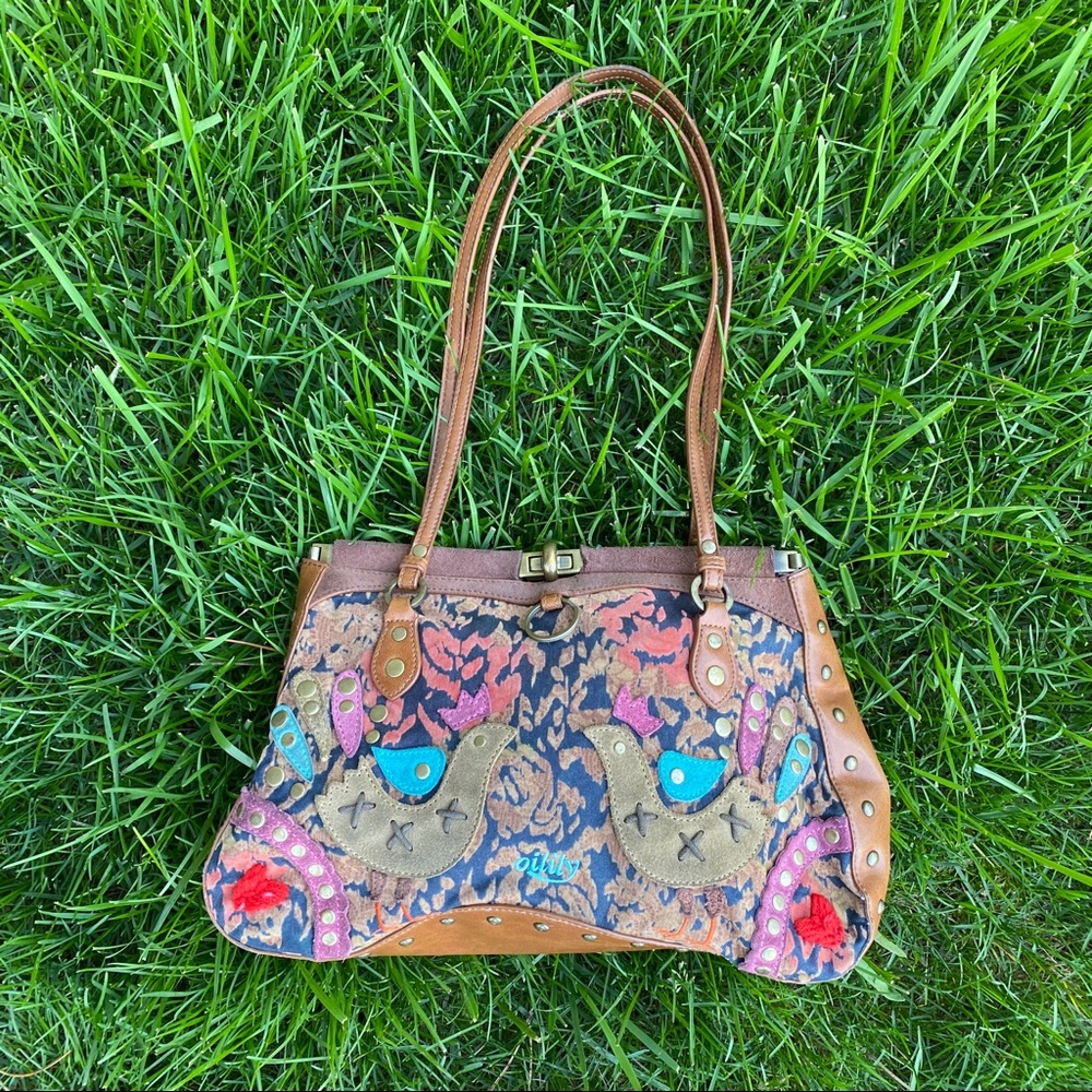 Oilily Embellished Bag 11” x 8”